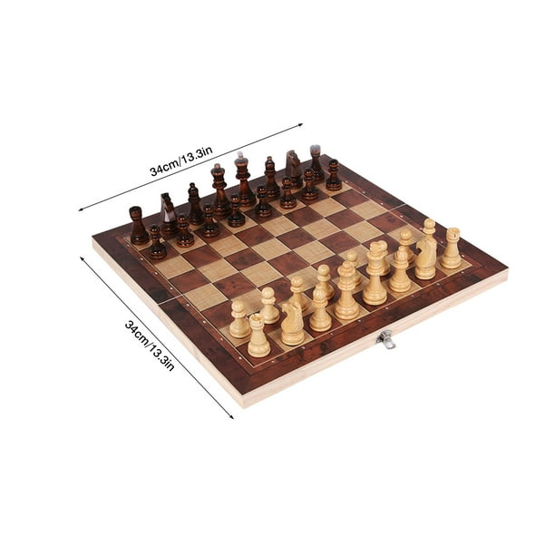 Checkers And Backgammon Details about / 3-in-1 Chess